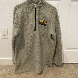 Grey dutch bros Sherpa jacket
